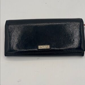 Kate Spade Glossy Black Wallet